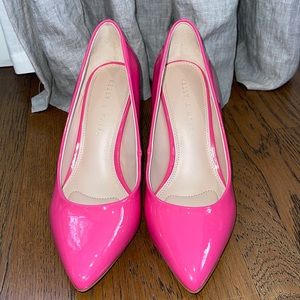KELLY AND KATIE HOT PINK HEELS